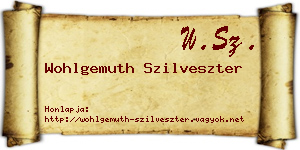 Wohlgemuth Szilveszter névjegykártya